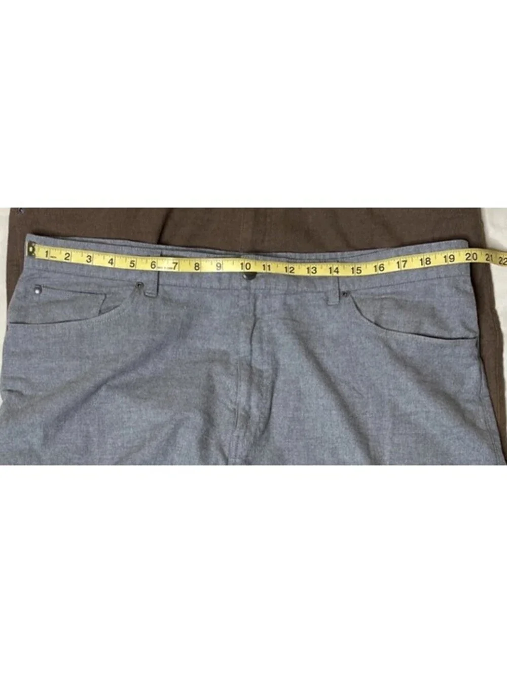 Peter Millar Crown Mountainside Flannel Pants Mens Sz 38L (tall) Gray 5 Pockets